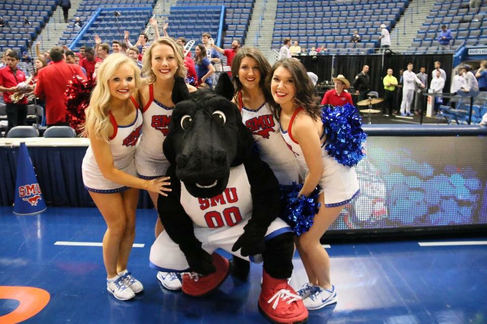 Good luck to <a href="/SMUBasketball/">SMU Basketball</a> today in the second round of the AAC tournament! Tune in to ESPN2 at 3:00pm EST to watch the stangs take on UCF!