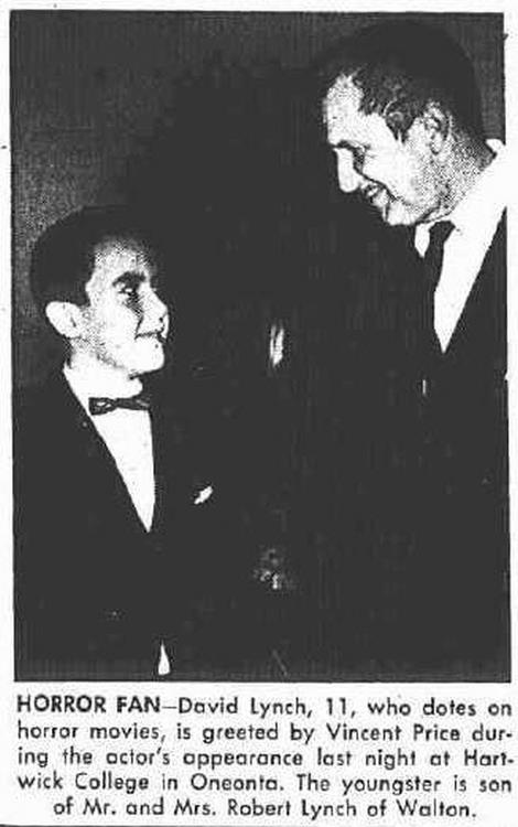 David Lynch, aged 11, meets Vincent Price