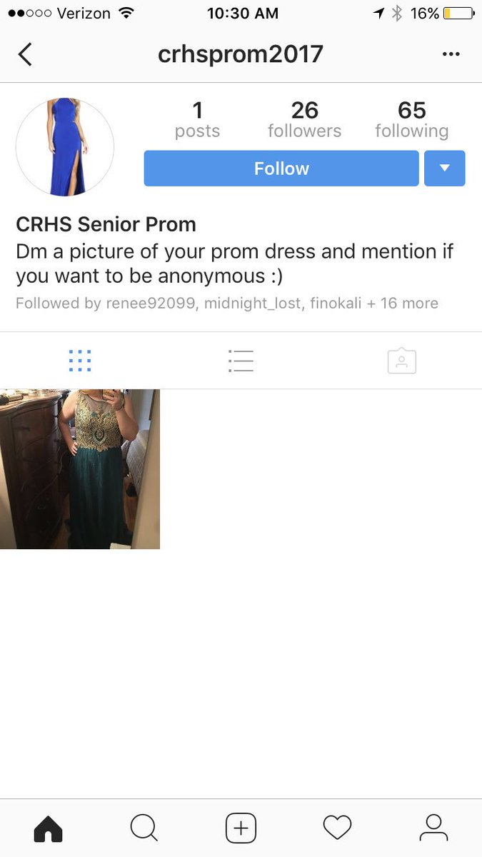 Follow this account on Instagram and send them a picture of your prom dress so that no one ends up with the same dress!💃🏽
