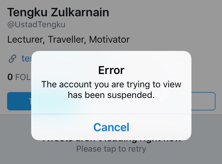 wakilgubernurKW's tweet photo. TAKBIR!!
@ustadtengku disuspended.
Terimakasih @TwitterID 
Terimakasih @Twitter https://t.co/RamzSjdBse