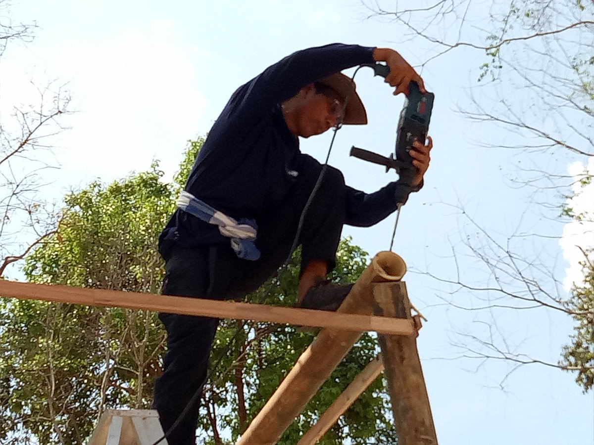 Bamboo work shop at Loei Thailand.