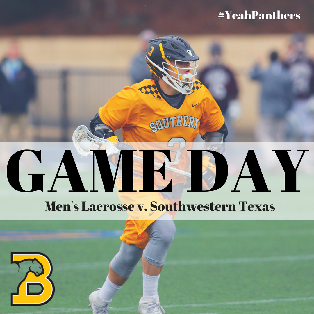BSCsports's tweet photo. It's GAME DAY for Men's Lacrosse! Come out and watch them take on Southwestern Texas at 7pm. #YeahPanthers https://t.co/lXLoQqNxGz