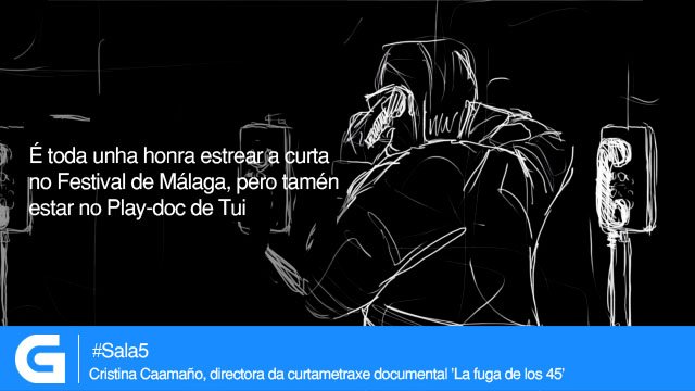 RadioGalega's tweet photo. .@sala5RG | 🎙 Cristina Caamaño é a directora da curtametraxe 'La fuga de los 45', que competirá no @festivalmalaga https://t.co/RQYJb4dAsl https://t.co/YH3h1ur6w9