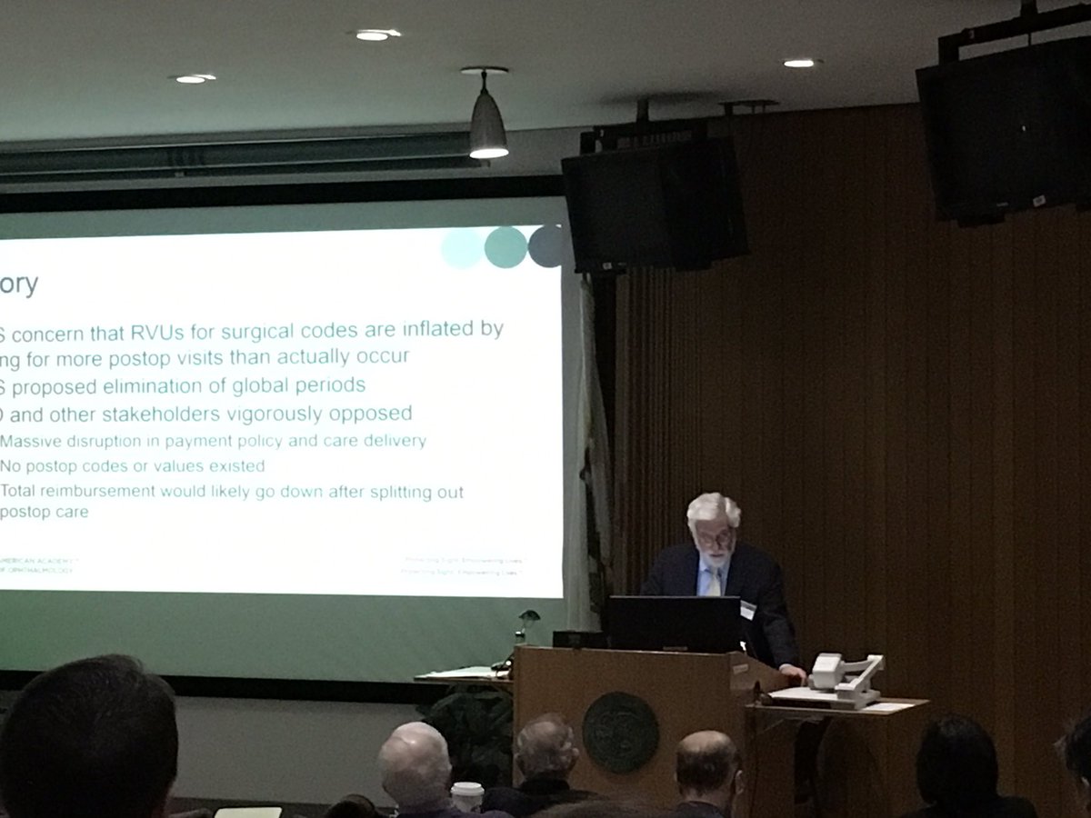 Andrew Schachat, MD, reviews pending changes in CMS surgical coding requirements <a href="/uicovs/">UIC Ophthalmology</a> Retina Symposium 2017
