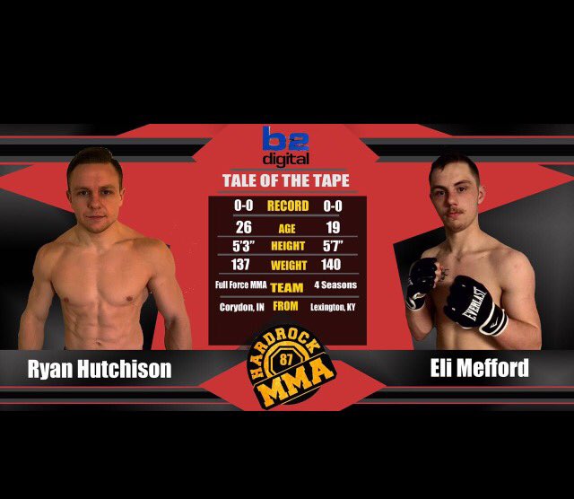 MEANClothingCo's tweet photo. Ryan's debut #fight tonight Bowling Green, KY πΊπΈ #MEAN & ready!
#MEANfighter #RyanHutchisonMMA #TeamFullForce #MMA #debutfight #HardRockMMA https://t.co/wxbwvovsyl