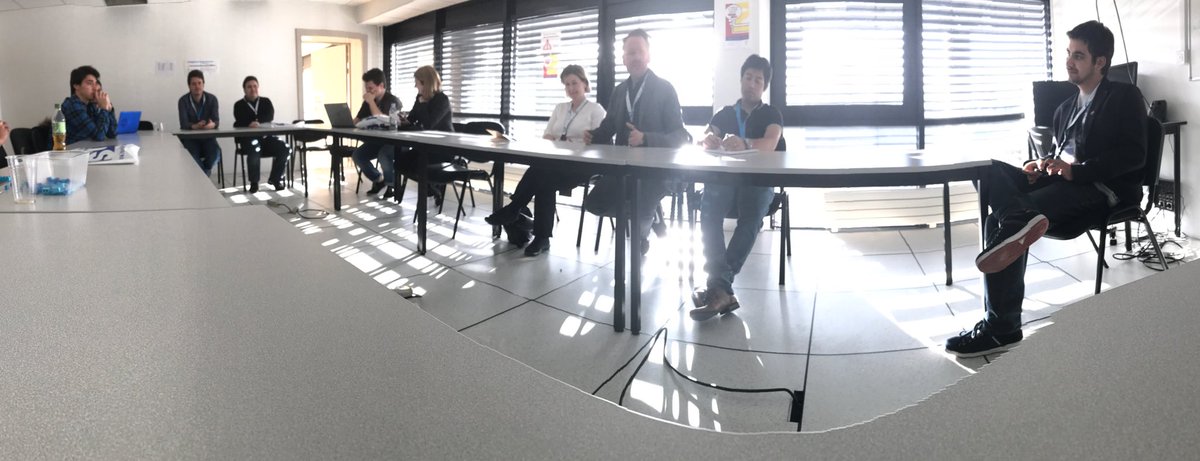 "90% of the quotes used in my PhD came from Prof. Farnsworth". OH in a #SpaceUpISU talk about the science of Futurama (and other shows)