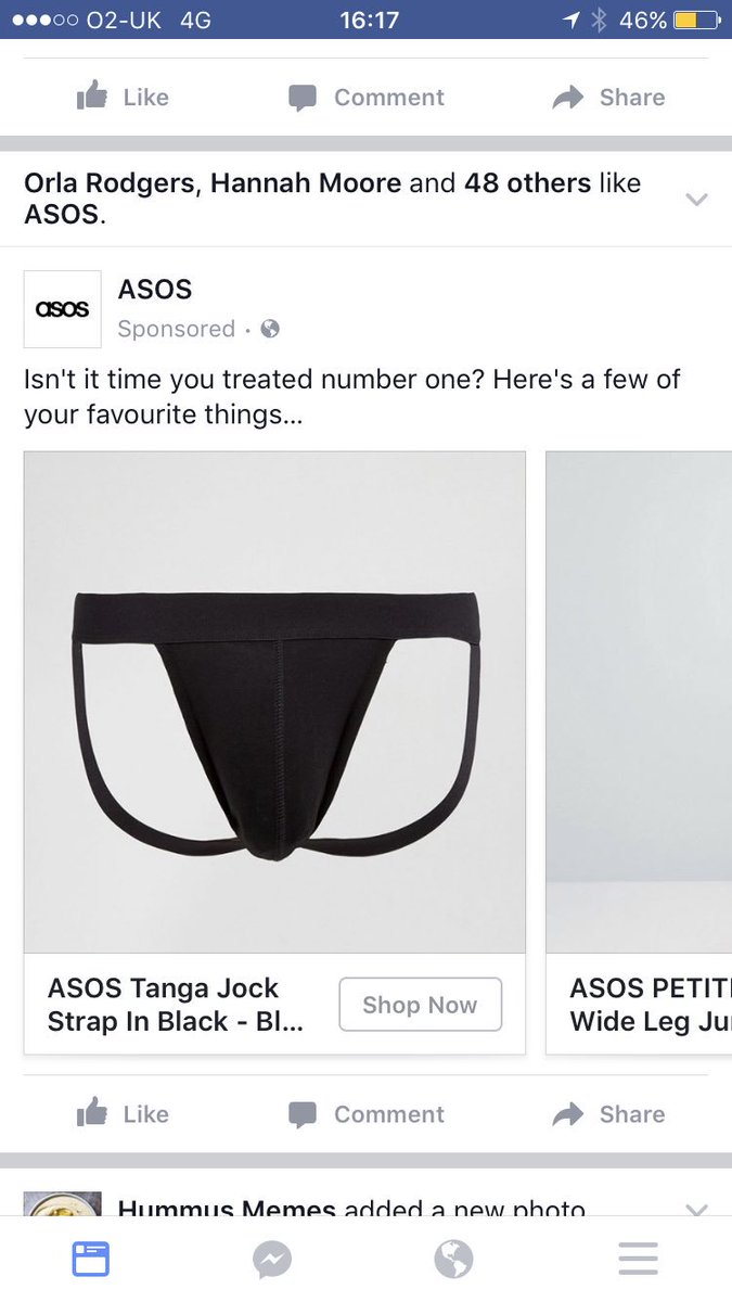 meg_ferguson's tweet photo. Spot on @ASOS just what I wanted, a new jockstrap https://t.co/XRuZq6mSOR
