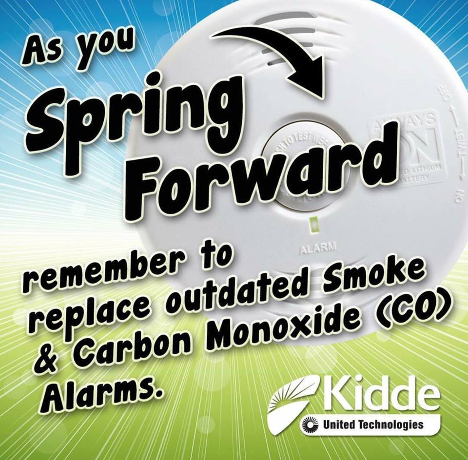 MichaelCiocca's tweet photo. Not only change your batteries, but replace any outdated Smoke Detectors and Carbon Monoxide alarms this weekend as you Spring ahead. https://t.co/cYzodpSQHz