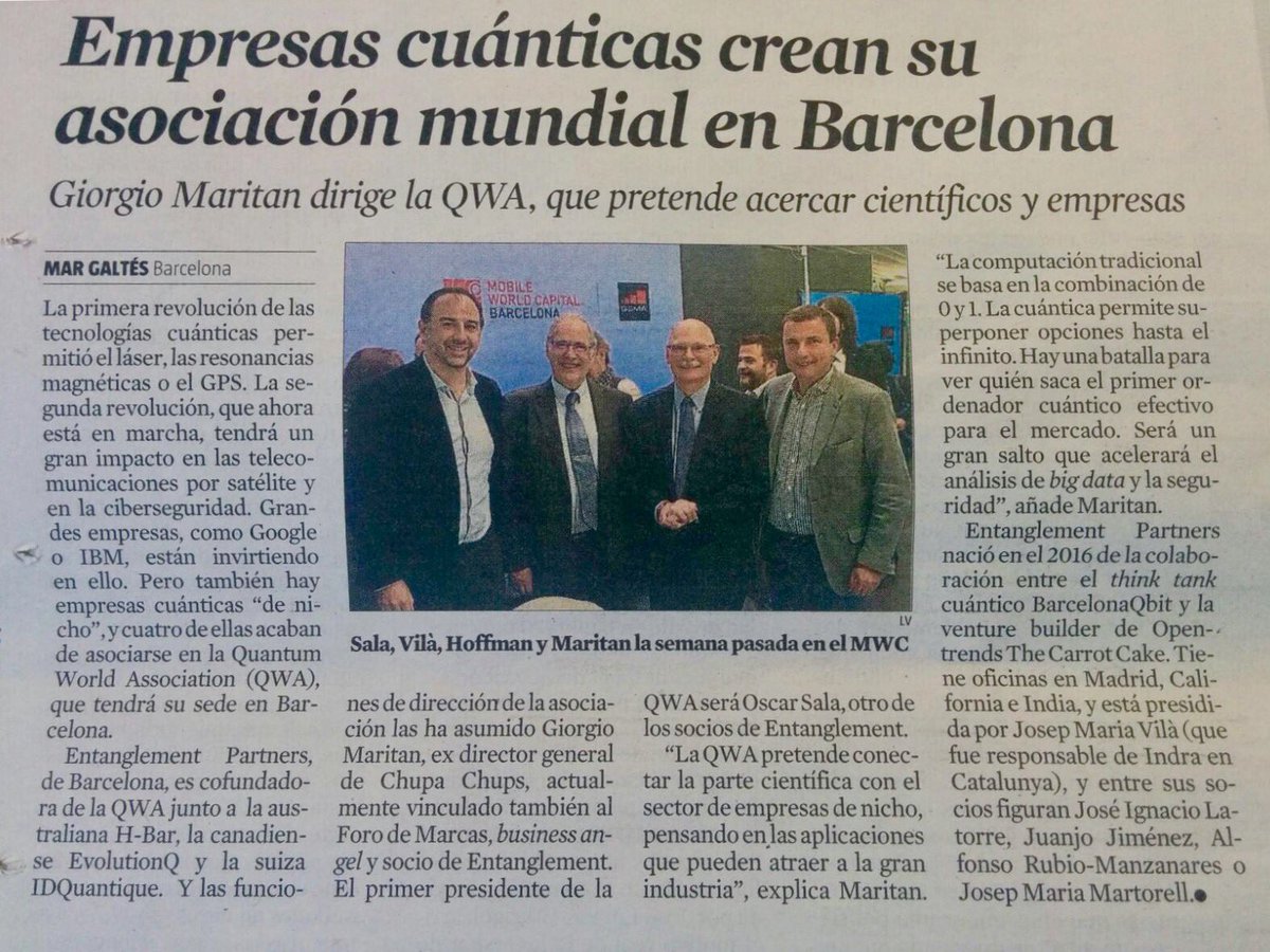 barcelonaqbit's tweet photo. #yeswequantum #quantumbarcelona @Quantum_assoc @entanglement_p @barcelonaqbit https://t.co/C29EIGpTax