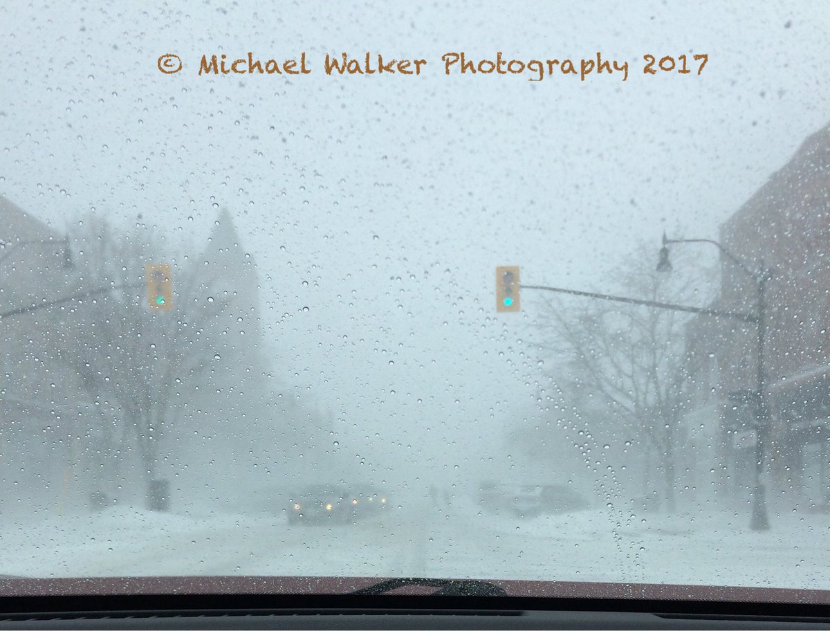 Nice snow squall Collingwood #onstorm