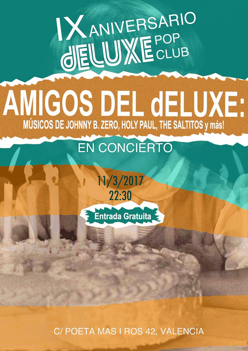 El concierto de <a href="/TUYAmusic/">TUYA</a>  queda cancelado por enfermedad. Habrá jam con músicos de <a href="/JohnnyBZero/">Johnny B. Zero</a>, <a href="/weareholypaul/">Holy Paul</a>, ... Gratis!!