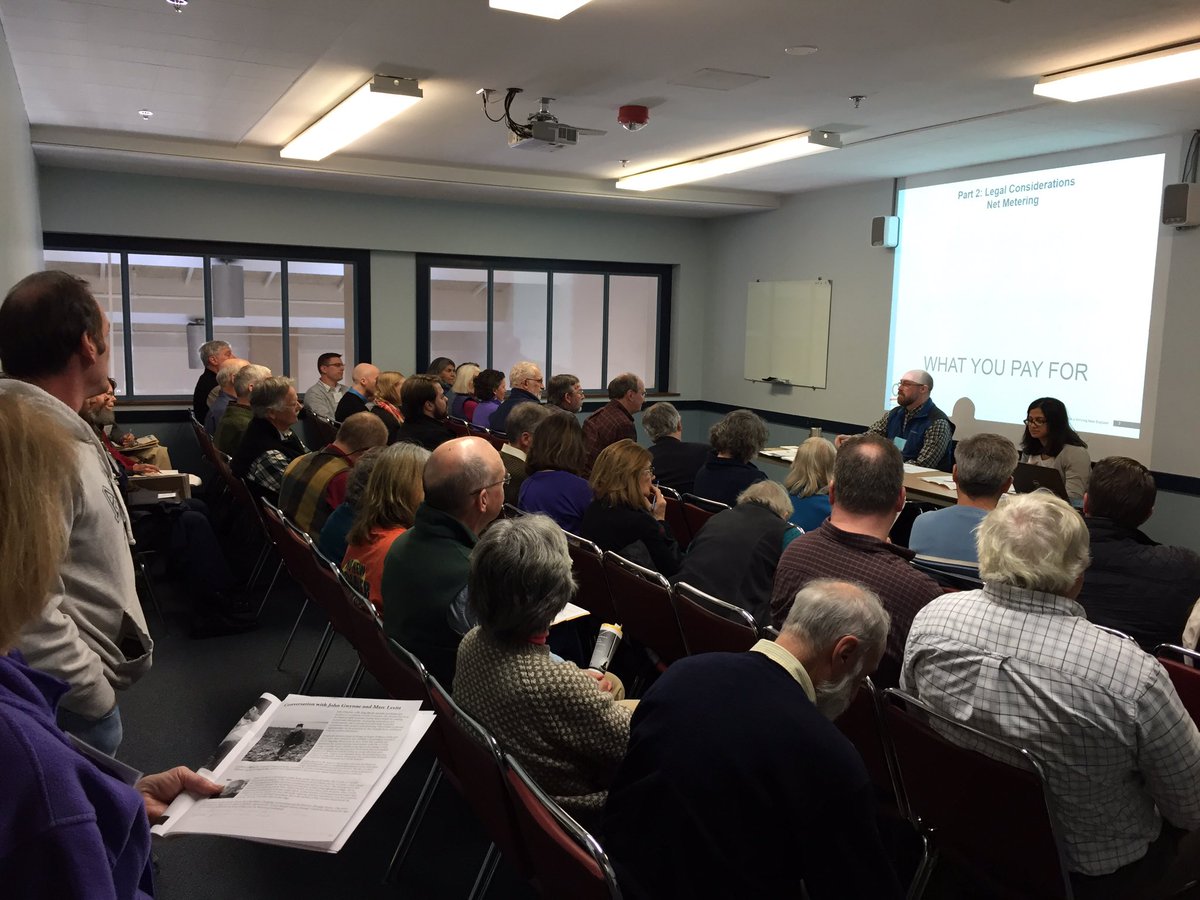 mkerrRI's tweet photo. Packed session and great Q&amp;A with @CLF @jmwgreene and @sumanaprasad about developing solar and wind energy #2017LWS https://t.co/2Jm1Zv8Ezj