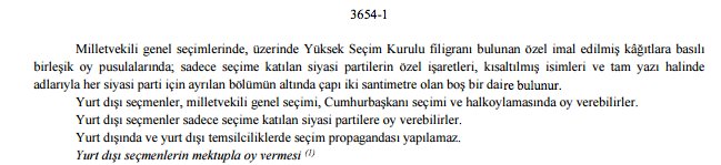 Türk halkı okumayı sevmiyor. Ben buldum birkaç satır okuyuverin. Yurt dışında seçim propagandası ya-pı-la-maz.
mevzuat.gov.tr/MevzuatMetin/1…
