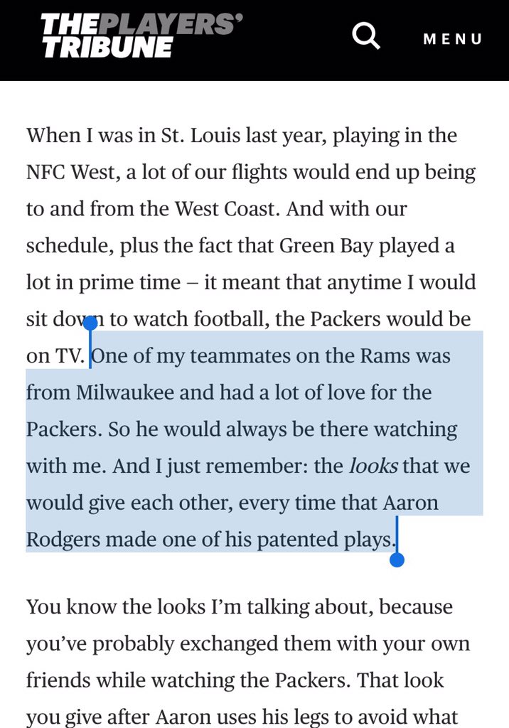 crgdavis's tweet photo. @jasonjwilde relevant quote from Jared Cook's Players' Tribune piece: https://t.co/fEDEQZmjLJ https://t.co/PdlZLQLe7r
