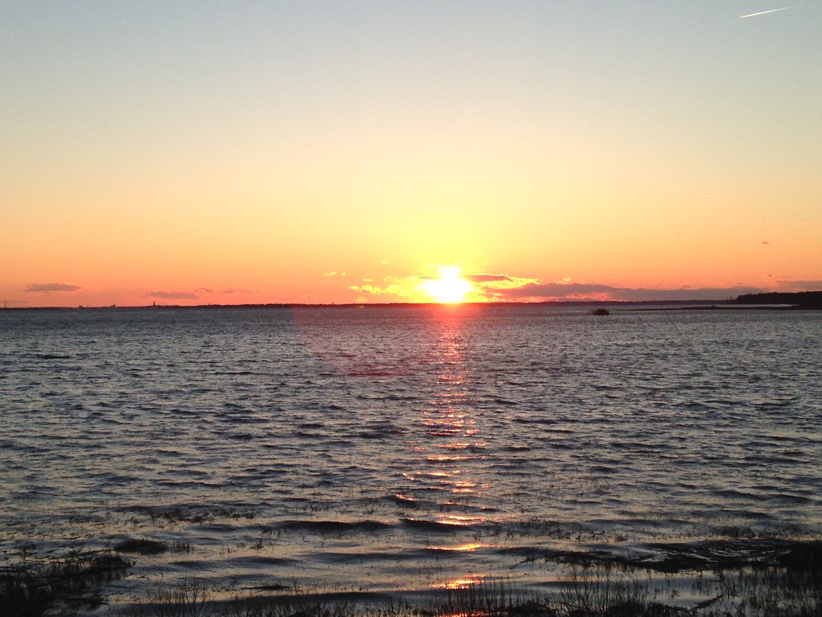 Sunset over Tom's Cove yesterday evening!