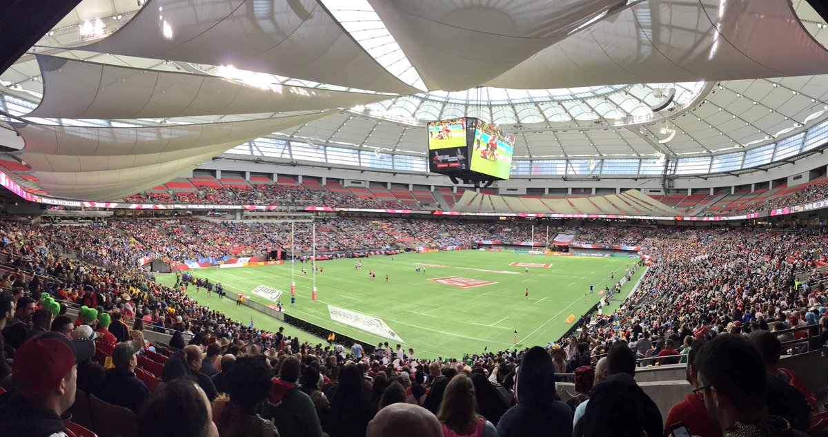 yvrairport's tweet photo. YVR is a proud sponsor of @canadasevens this weekend! Thrilled to welcome the world to Vancouver. 🏉✈️🌎#FlyFancy #canada7s https://t.co/g3TMV71pSb