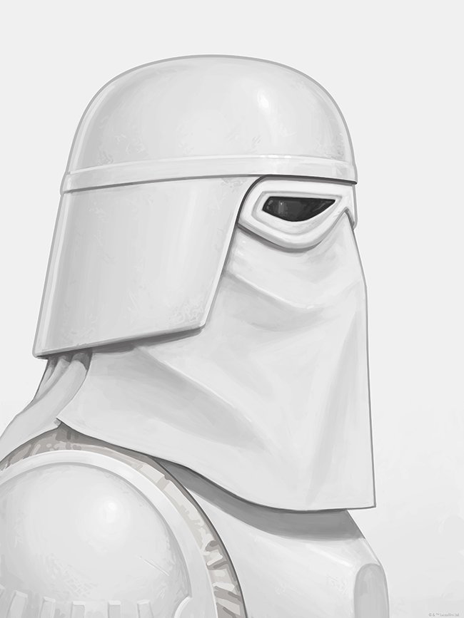 sirmitchell's tweet photo. One of my favorite troopers. Still available in person (as well as the Tusken Raider) at Mondo Gallery in Austin, TX. #SWXMM #SXSW https://t.co/Pgfr7snRWL