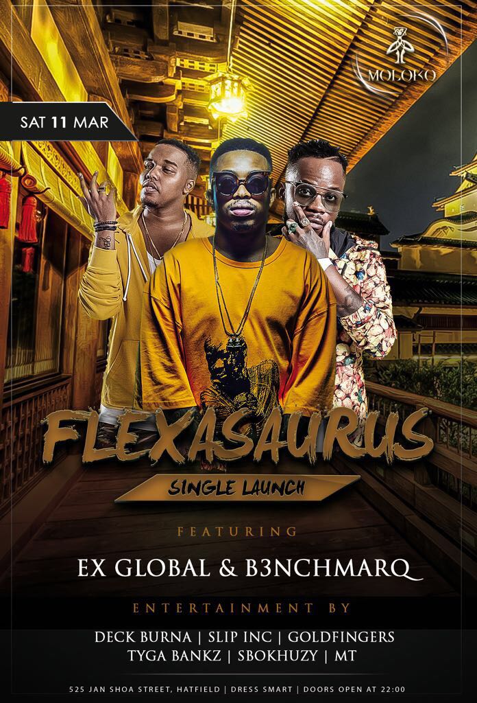 rhu_soyani's tweet photo. #FlexasaurusSingleLaunch
@Ex_Global launching his single @MolokoPretoria tonight π₯π₯ https://t.co/0dZJxYRZnP