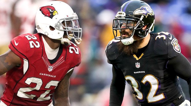 Ravens's tweet photo. Tony Jefferson and Eric Weddle?!

We like that combo: https://t.co/Czv9zvAdWl https://t.co/tk3xoGd6Pi