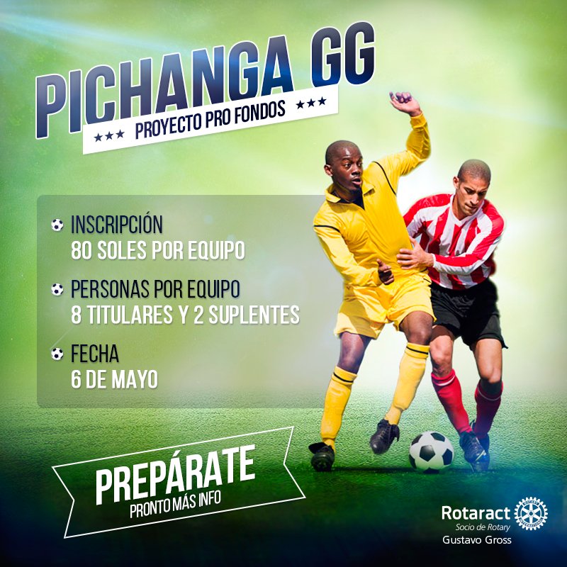 RCGustavoGross's tweet photo. ¿Con ganas de jugar una verdadera pichanga? Ven con tus patas este 6 de mayo a nuestra Pichanga Gustavo Gross y diviértete con nosotros. https://t.co/0IrQwVxy1Q