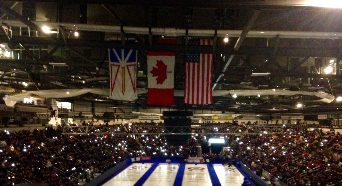 BrierBoys's tweet photo. The time the power was out but the DJ was still crankin the tunes #Brier2017 #getthirsty @MileOne_Centre https://t.co/xgaQmKddRs