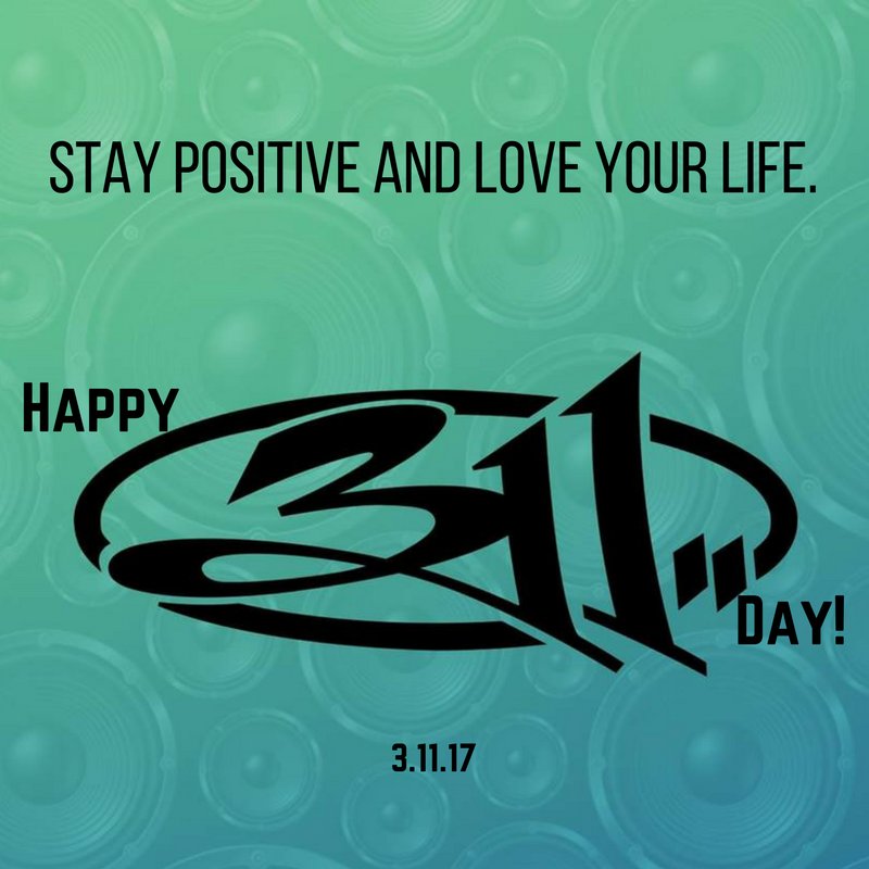 josephhuson's tweet image. We do it like this! 🔊🔊🔊  Happy 311 Day! #311Day2017 #311Day #ExcitableOnes