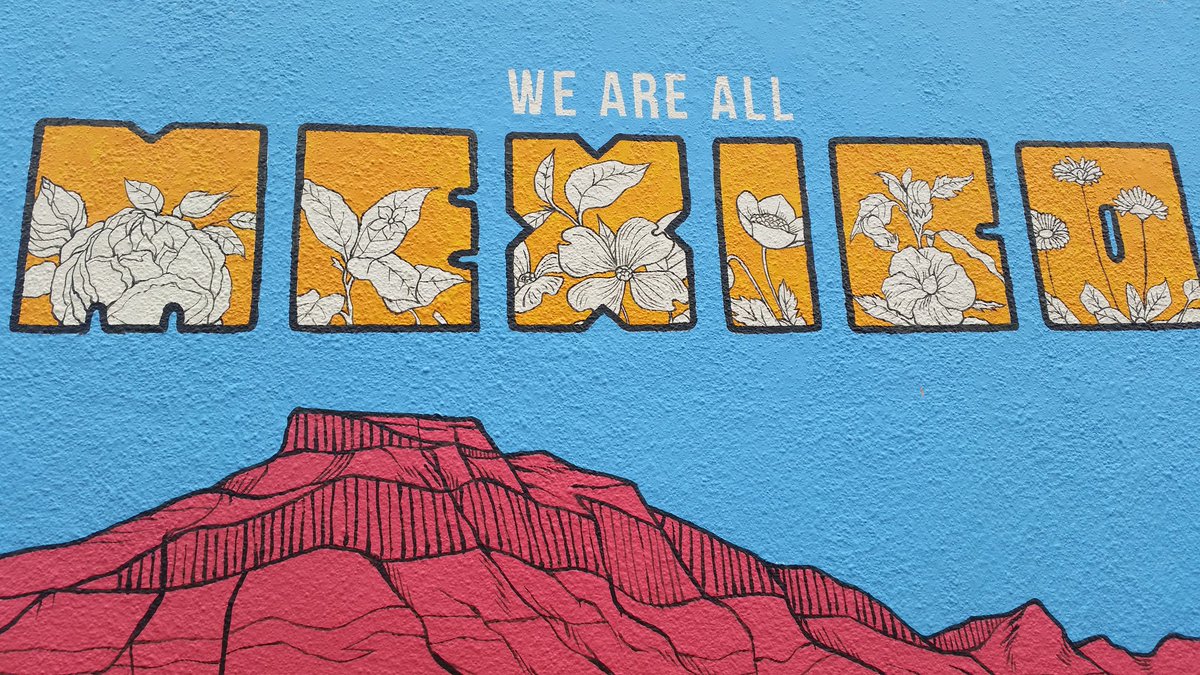 "We are all Mexico". Powerful mural by <a href="/REEZruiz/">Hector “Reez” Ruiz</a> sponsored by @CasaMexico &amp; <a href="/Mexic_Arte/">Mexic-Arte Museum</a> . At 5th &amp; Congress, every #sxsw participant sees it