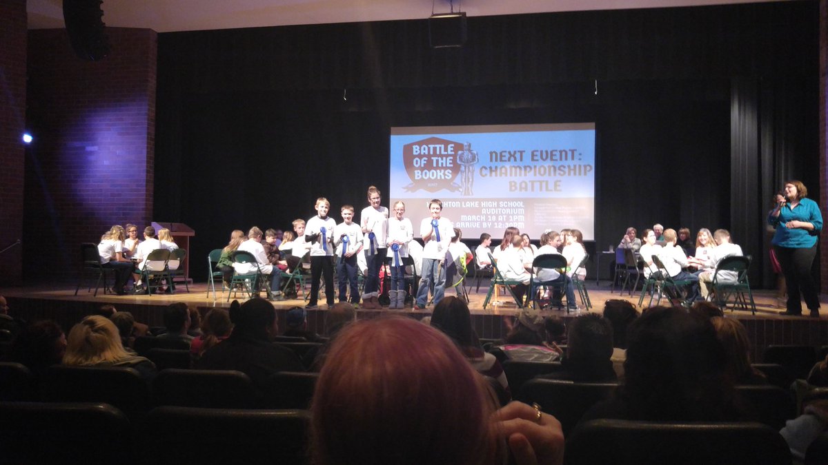 The winners! #BattleoftheBooks #HLCSGREATTHINGS <a href="/HoughtonLakeLib/">Houghton Lake Public</a>