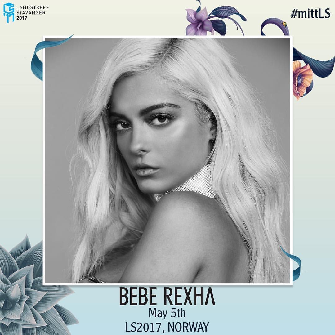 <a href="/BebeRexha/">Bebe Rexha</a> will be performing this May 5 during the Landstreff Stavanger Festival in Norway!