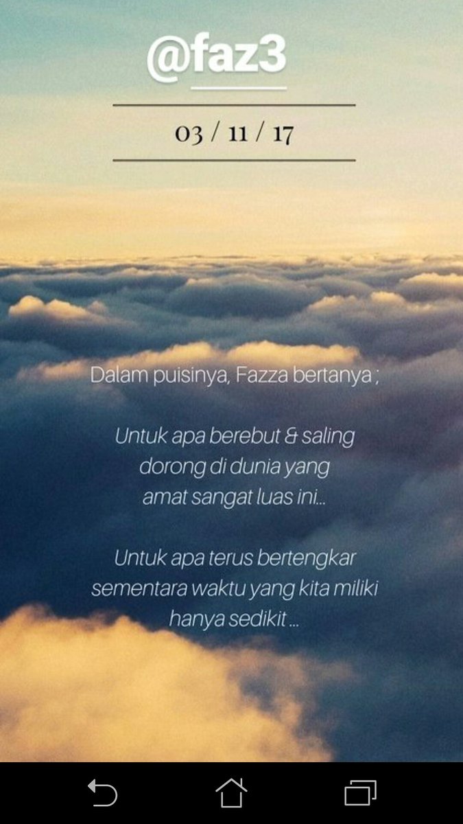 faysalfoam's tweet photo. Buat kita semua yg masih sering "murka dan merasa paling benar diantaranya". #Lagiserius #Menolakbercanda 

Source: story mas haddy elnath. https://t.co/xqt3WmOaiQ