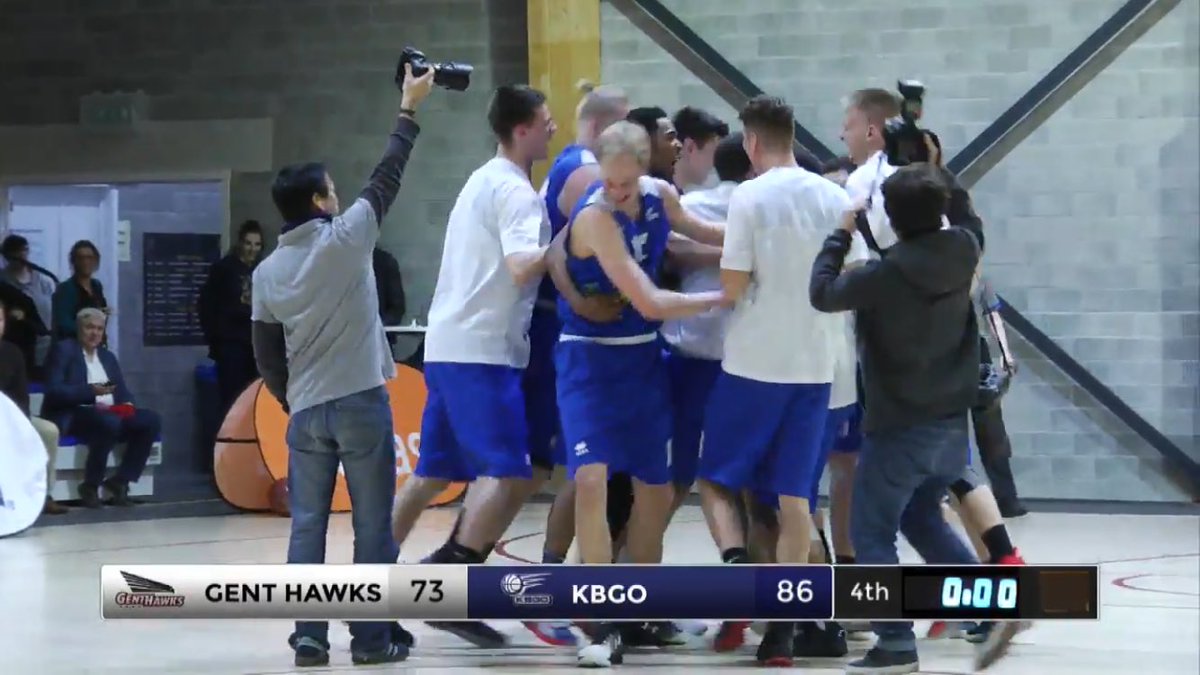 KBGODUVA A wint de beker van Vlaanderen 73-86 vs @GentHawks