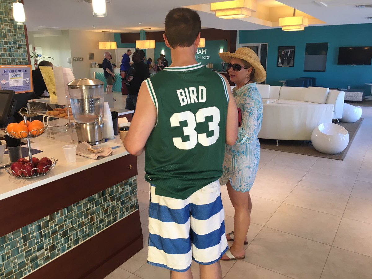 larry bird jersey and shorts