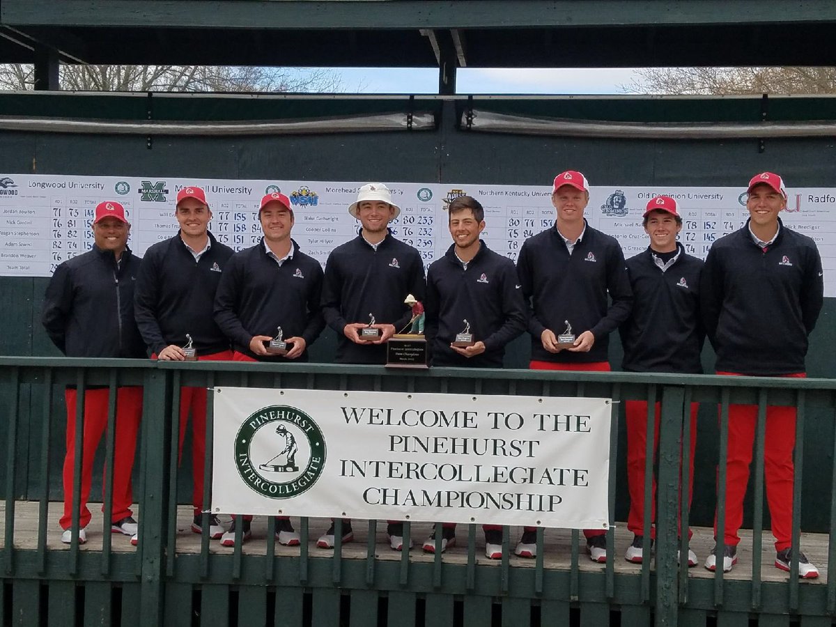 BallStateMGolf's tweet image. Pinehurst Intercollegiate Champs! 🏆