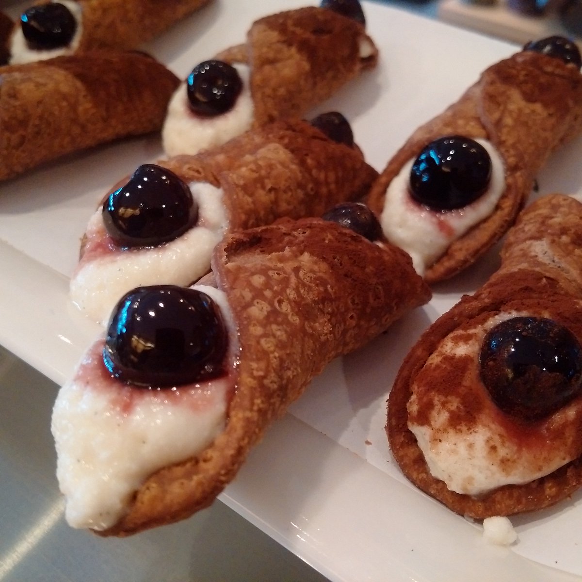Come taste some cannoli while shopping for your weekend meat supply <a href="/TrufflesSTL/">Truffles Restaurant</a> :)