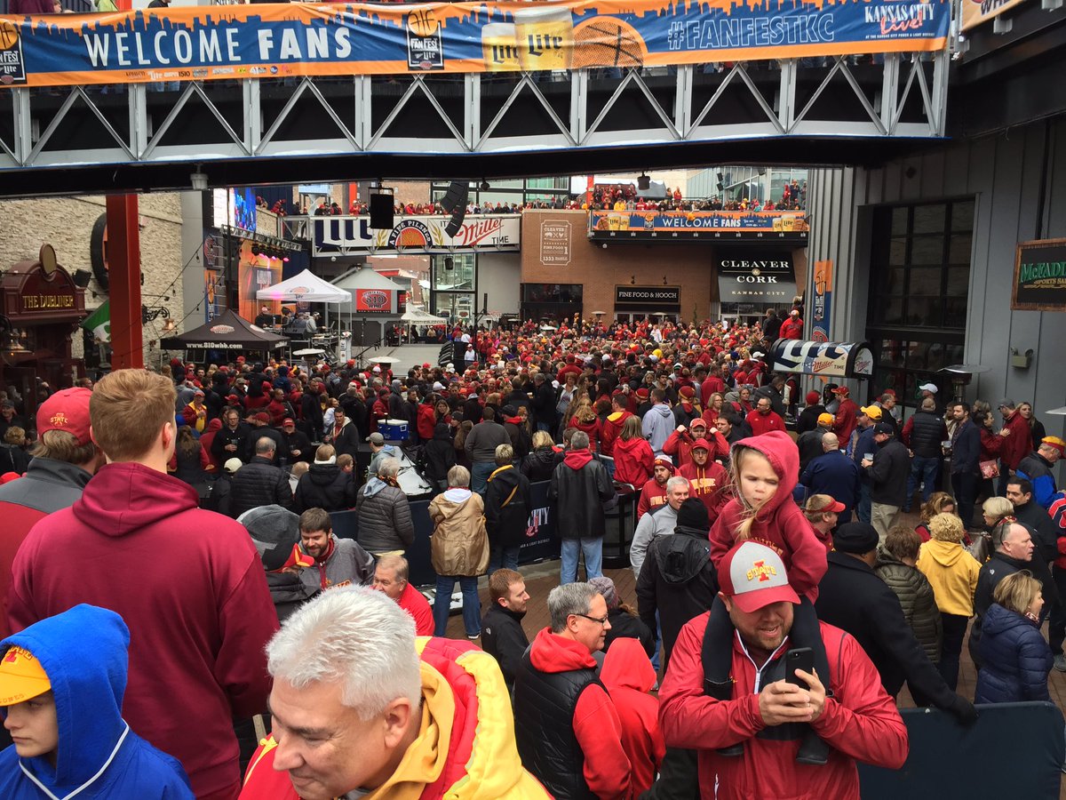 Another day, another #CyclONEnation party! #cycloneseverywhere #Cyclones #Big12MBB about an hour away. Where's West V??