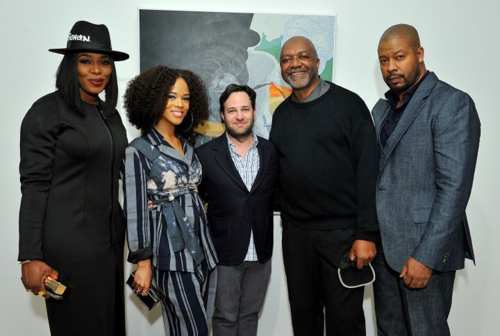 EmpireTVSeries's tweet image. #Empire squad at the @MOCAlosangeles event! 🎨 Always important to support the arts. ✊🏽