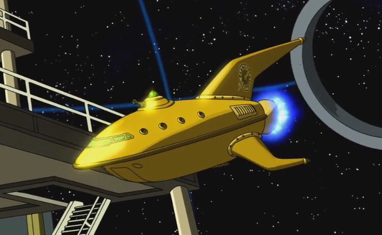 FuturamaFriday's tweet photo. What is your favourite #PlanetExpressShip design? https://t.co/Rp8ovsgbwi