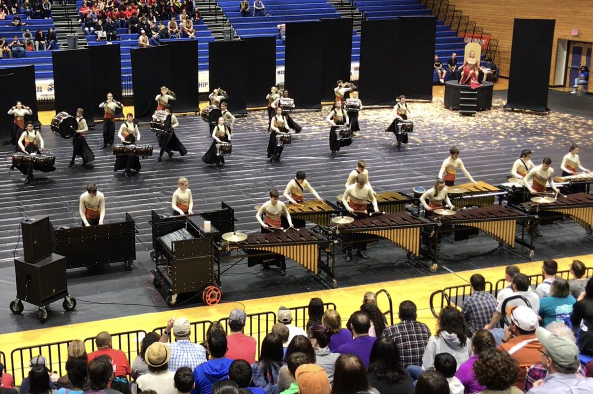 CDragonBand's tweet photo. Congrats to @SLC_Percussion, in 2nd Place after Prelims at WGI Houston. Finals performance 9pm tonight. Go Dragons! https://t.co/i0qy4cZo9E
