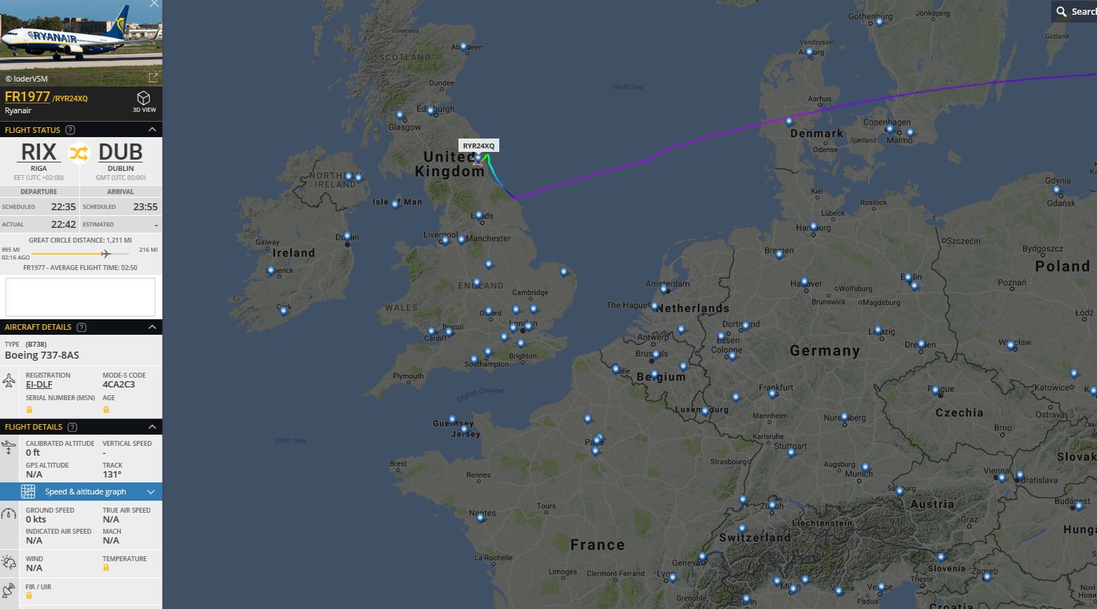 Michael Kelly on Twitter: #Ryanair flight from Riga Dublin has declared an emergency and diverted to Newcastle https://t.co/t9iYsYZVmn" Twitter