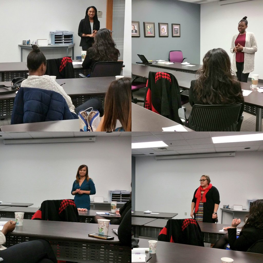 Thanks <a href="/Niigaanwewidam/">Niigaan Sinclair</a> &amp; <a href="/NatashaFisher2/">Natasha</a> for the #effectivespeaking tips! Getting us all to "take the stage" &amp; apply what we learned=bonus 😊