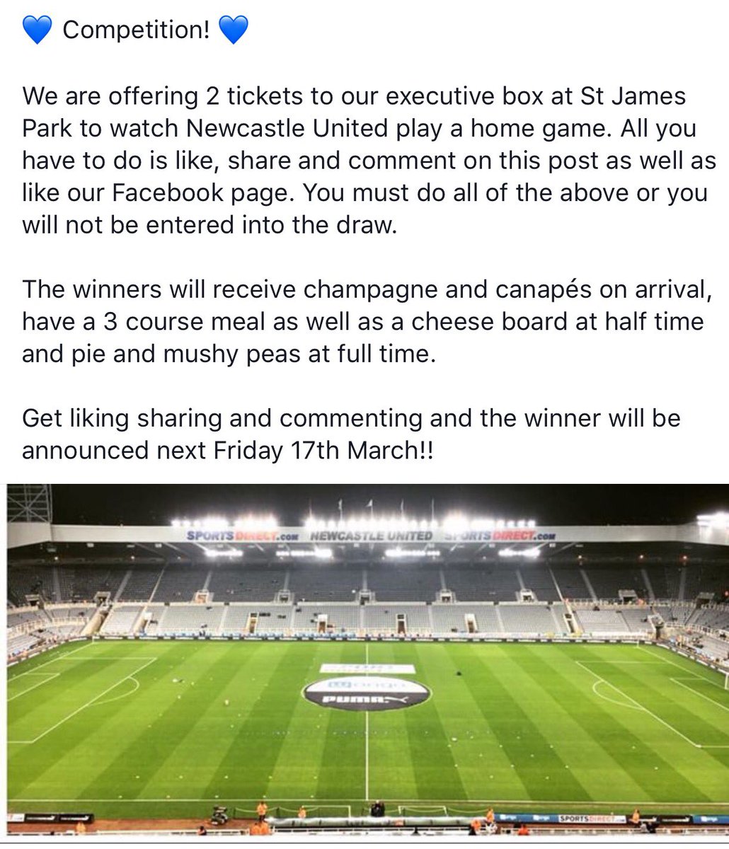 NewcastleTaxis1's tweet photo. Check us out on facebook and take part in our amazing competition #newcastletaxis #newcastleunited #executivebox https://t.co/1KPRxc9U48