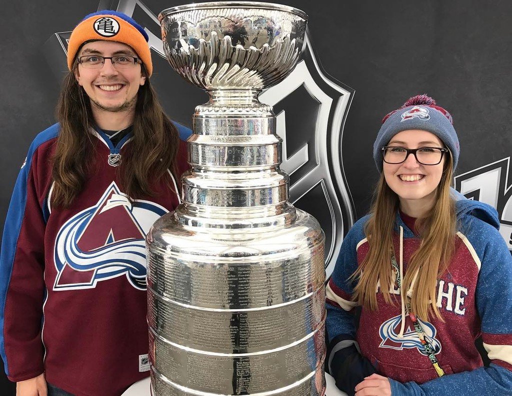 katieduckyjr's tweet photo. Just hanging out with the Stanley Cup this afternoon ๐๐โค๏ธ๐ #NHL100 #StanleyCup #ColoradoAvโฆ https://t.co/EUDS1eWbSf https://t.co/5BkP9Jn6af