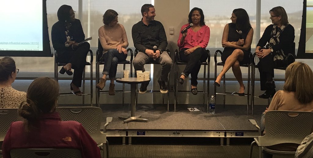 mojuan's tweet photo. Moderated a great Aol leadership panel incl @dmbrien @KelliTyus, Jen Towns, Brendan Jennings &amp; Regina Thomas celebrating #IWD2017 #thisisaol https://t.co/fo6AXSMRIl