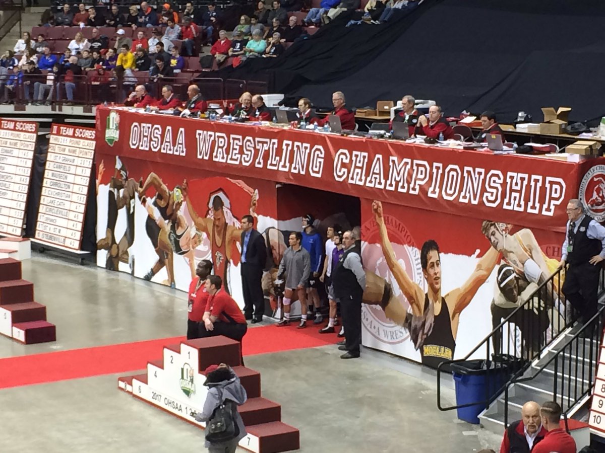GMSMrG's tweet photo. Mitch puts it in the books at 2-0. #anotherstatechamp #3peat #grahampinwin https://t.co/7s9mA38aTa