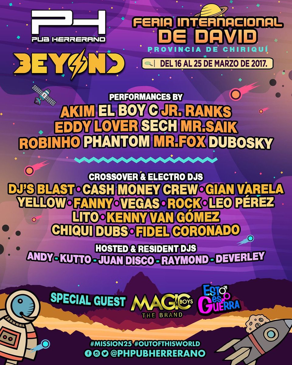 #Criminal
LINE UP
#LineUp #FeriaDeDavid