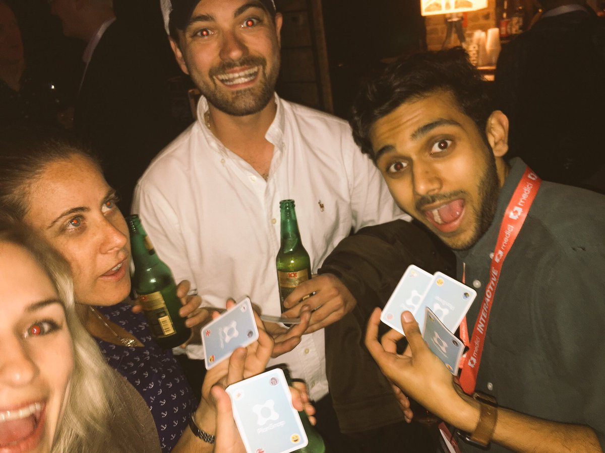 louisedoherty's tweet photo. Giant game of snap is going OFF at Great Britain House! Who's got the same card as you? Win with @getplansnap & @timeout 🎉 #plansnap https://t.co/4HCtGV7xky