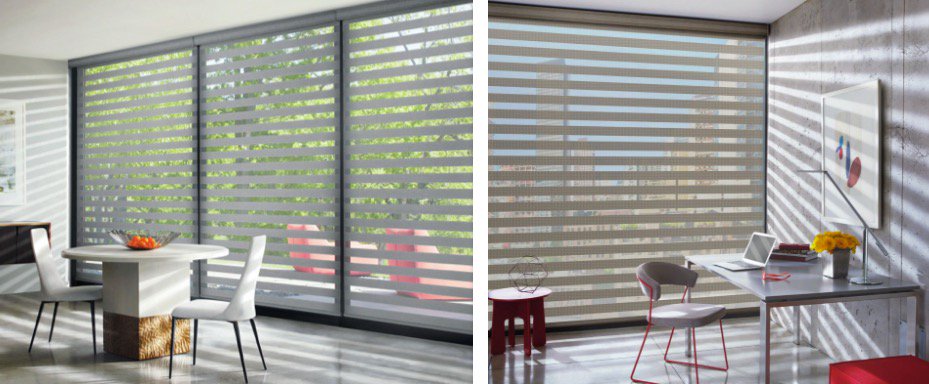 Image result for banded shades hunter douglas