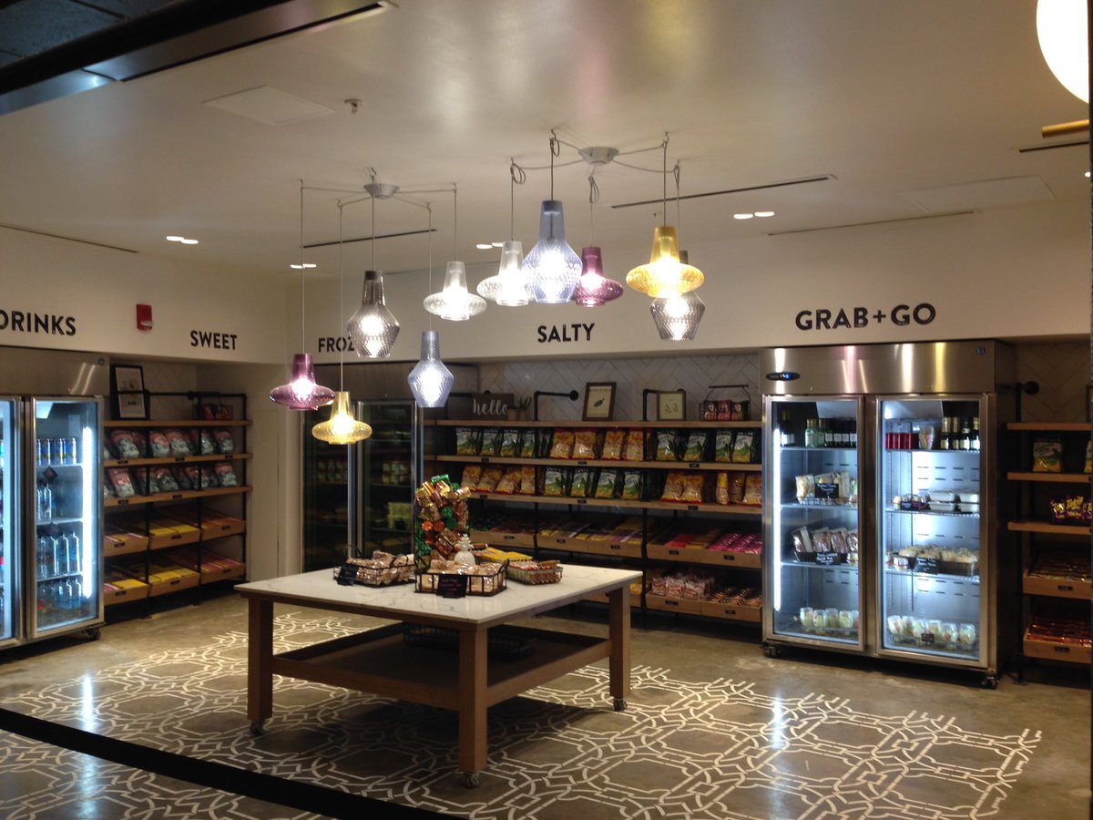 EATatBBVA's tweet photo. Looking for a grab and go snack to take to your seat stop by #htxmarket there are house made sandwiches chips sweet treats and more https://t.co/S02uaT0HEW
