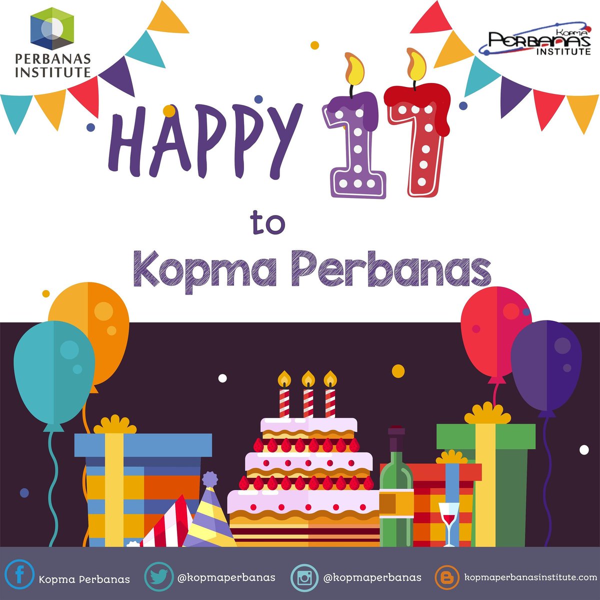Happy sweet 17 birthday to KOPMA Perbanas Institute 😘💖🎉🎊🎀🎈🎁😎😄 semoga semakin jaya dan lebih baik lagi