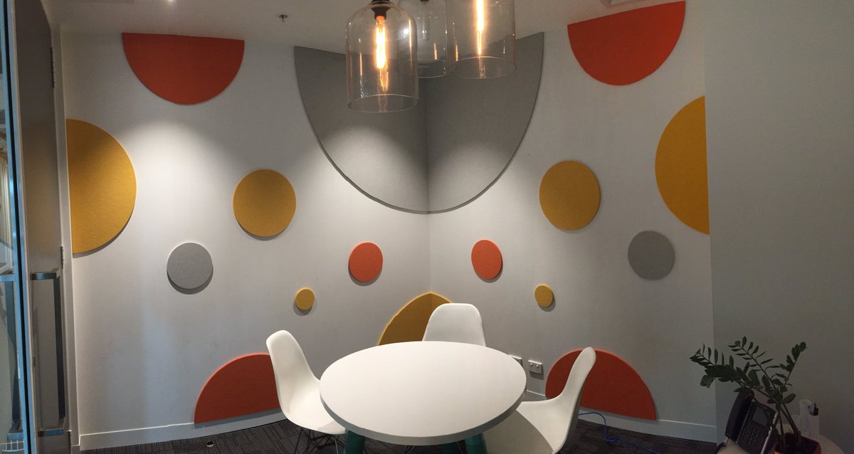 Problems with acoustics in small meeting rooms? A solution which is both effective and fun. Installed by our team this week #pinboardenvy